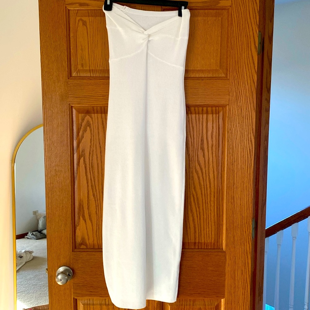 Amazon - Knit Bodycon Dress - White